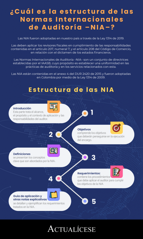 Infografía Cuál es la estructura de las Normas Internacionales de