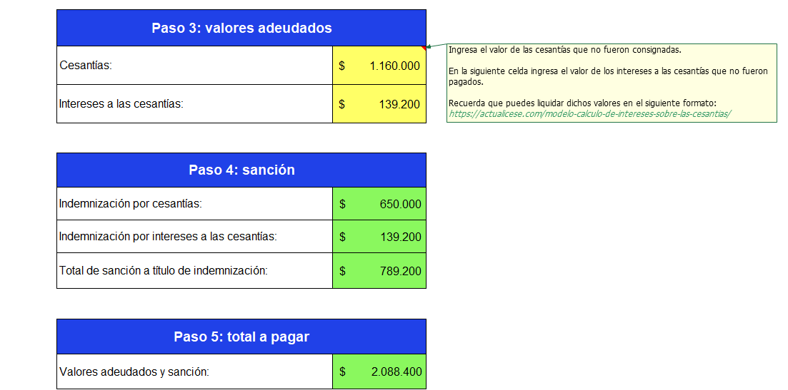 Liquidador De Sanci N Por No Consignar Las Cesant As Y No Pagar Los