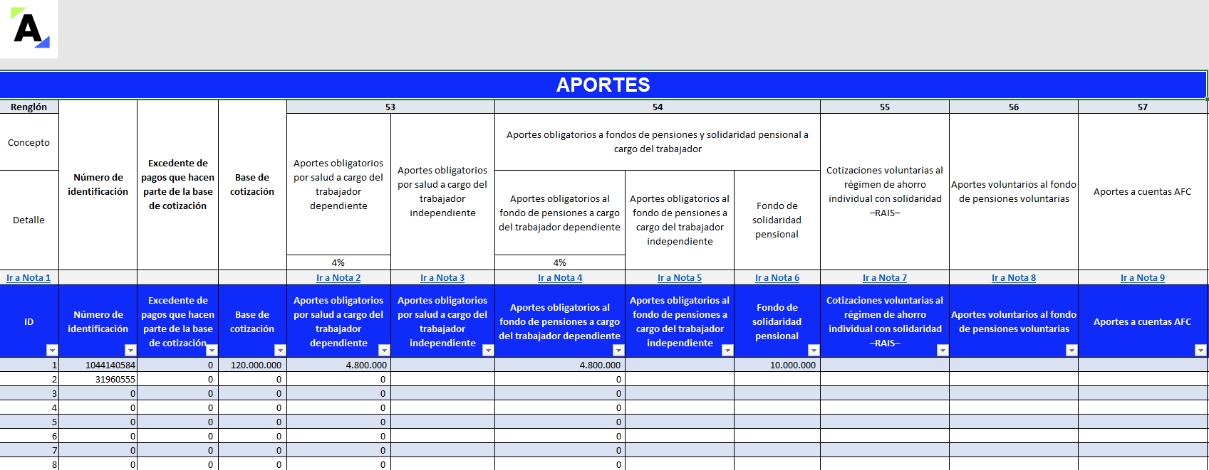 Liquidador Certificado De Ingresos Y Retenciones Plantilla Del