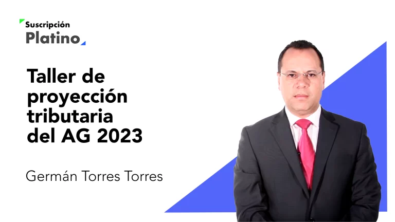 Portada Taller de proyección tributaria del AG 2023