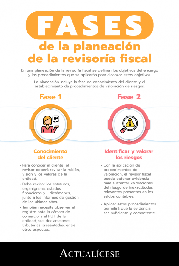 [infografía] Fases De La Planeación De La Revisoría Fiscal Actualícese