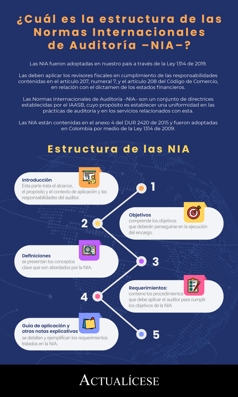 [Infografía] ¿Cuál es la estructura de las Normas Internacionales de Auditoría -NIA-?