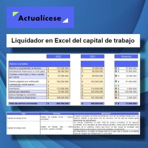 [Liquidador] Liquidador en Excel del capital de trabajo