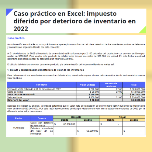 Impuesto Diferido - Actualícese