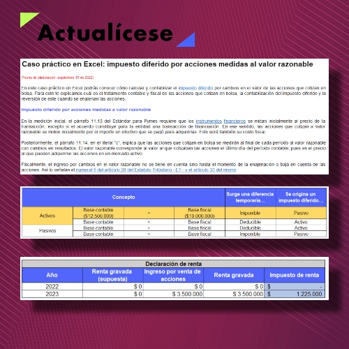 Impuesto Diferido Actualícese 9012