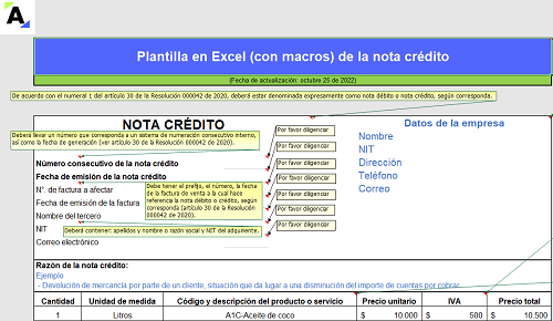 [Guía] Plantilla en Excel (con macros) de la nota crédito