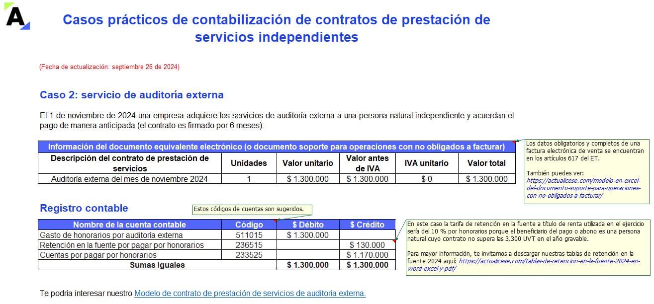 prestación de servicios 