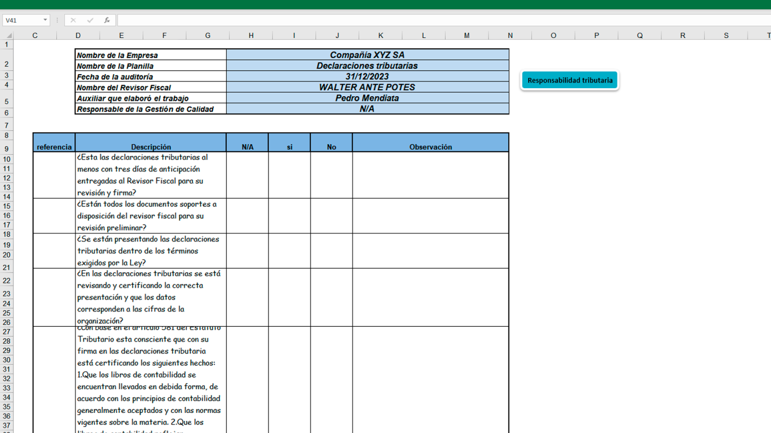 Herramienta Integral Para El Ejercicio De La Revisoría Fiscal Versión 6