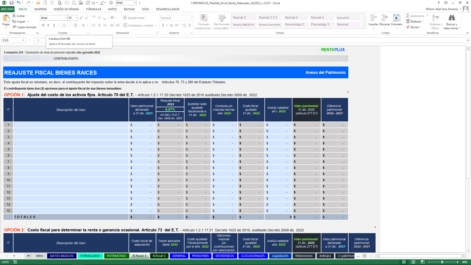 Renta Plus: Plantilla Excel Para Declaración De Renta De Personas ...