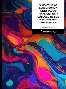 Cartilla Práctica: Guía para la elaboración de estados financieros y cálculo de los indicadores financieros