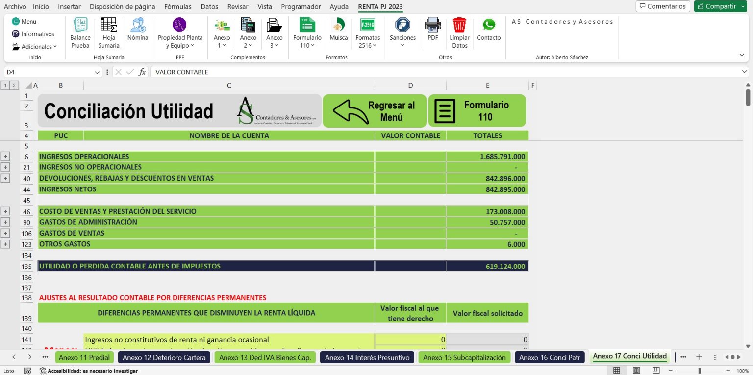 Herramienta Interactiva Para La Elaboración De La Declaración De Renta