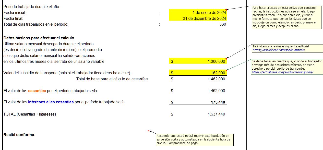 cesantías