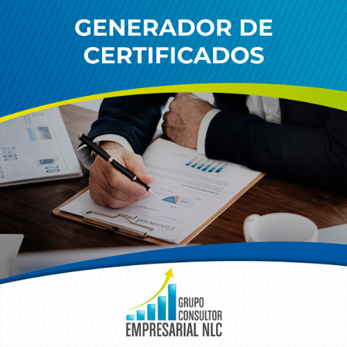 Generador de certificados automatizados 2024 – Grupo consultor empresarial NLC SAS