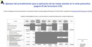 rentas exentas