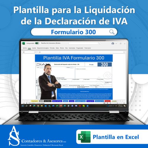 Plantilla en Excel del Formulario 300 para Declaración de Impuesto a las Ventas – IVA – A.S. Contadores & Asesores