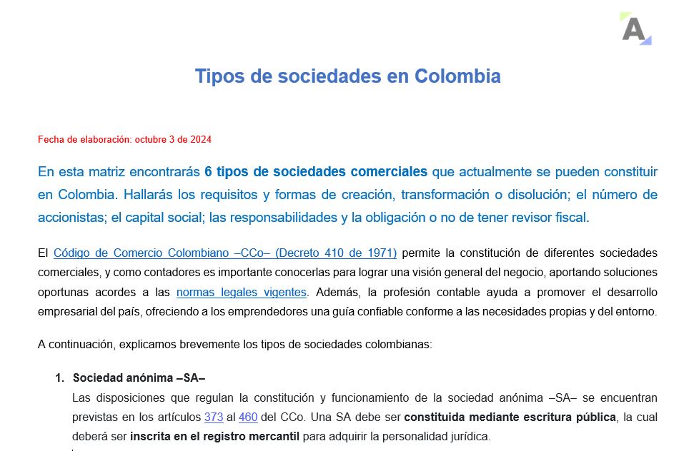 tipos de sociedades