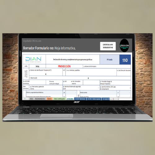 Liquidador de Proyección de Impuesto de Renta Personas Jurídicas Año Gravable 2024 – DR210