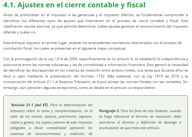 Cierre contable y conciliación fiscal