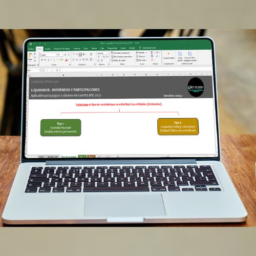 Liquidador de impuesto y de retención en la fuente por dividendos y participaciones año 2025 – DR210