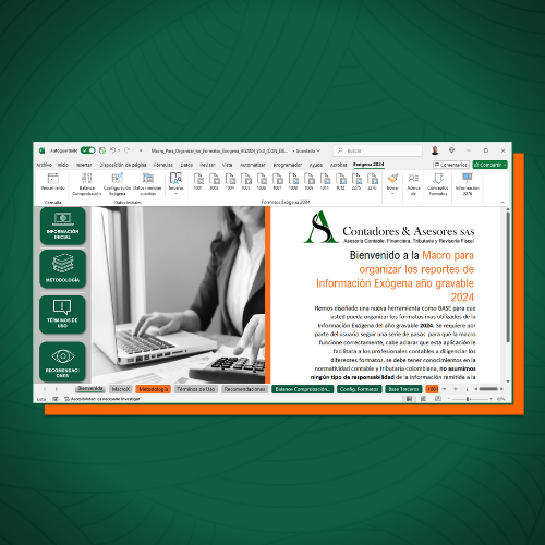 Herramienta Interactiva para la generación de los Formatos de Exógena año 2024 en segundos – A.S. Contadores & Asesores