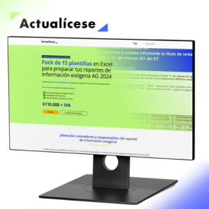 [Pack de Formatos] Usa estas 15 plantillas en Excel para preparar tus reportes de información exógena AG 2024