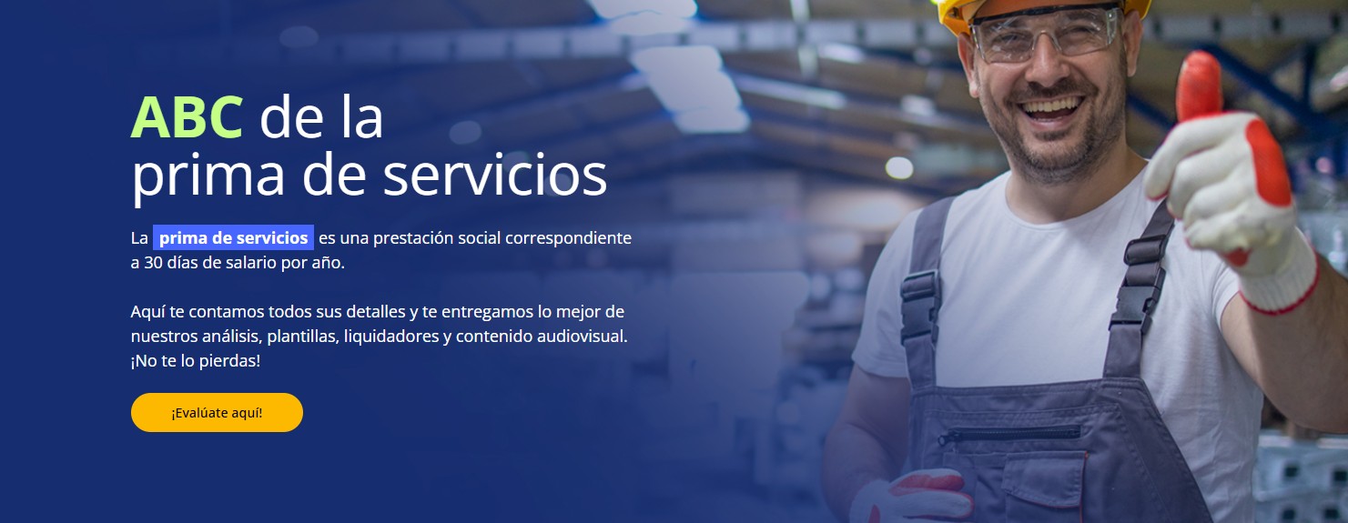 prima de servicios