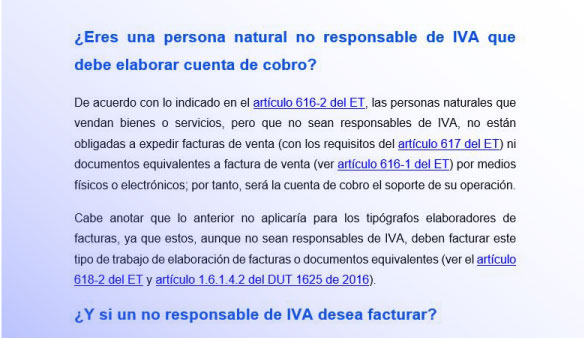 cuenta de cobro