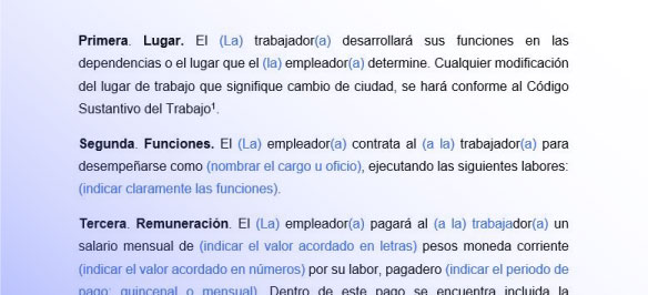 Contrato de trabajo