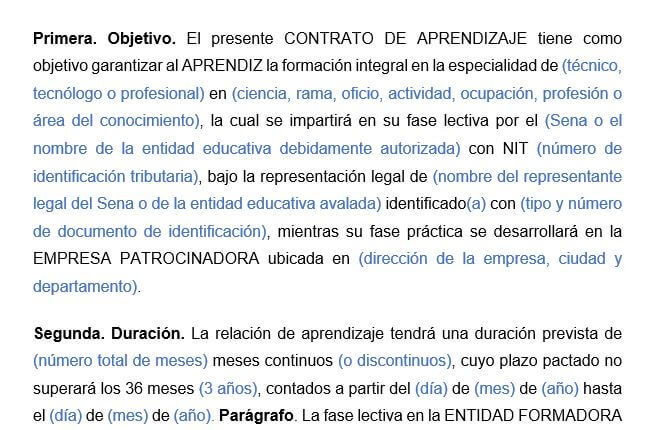 contrato de aprendizaje