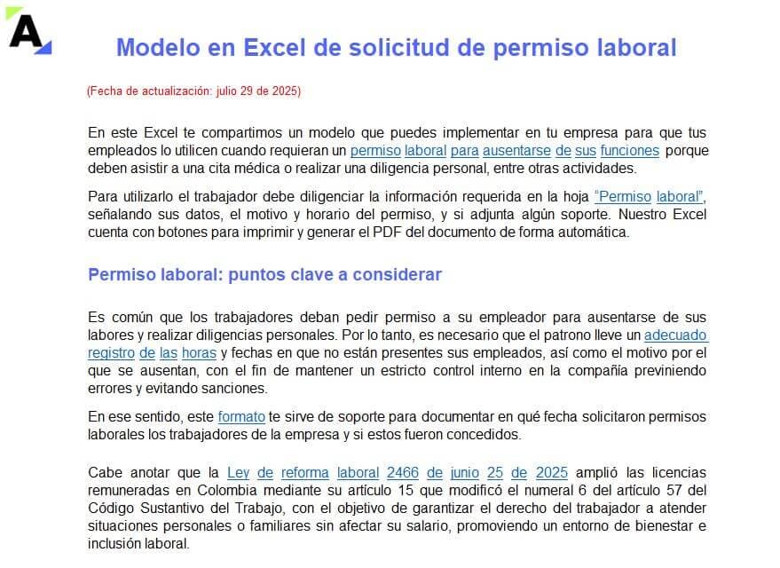 permiso laboral