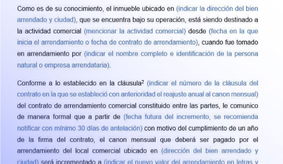 arrendamiento comercial