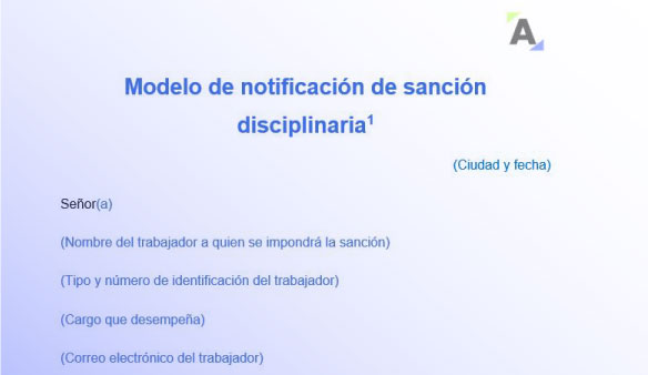 sanción disciplinaria