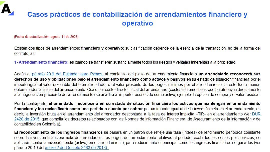 arrendamientos