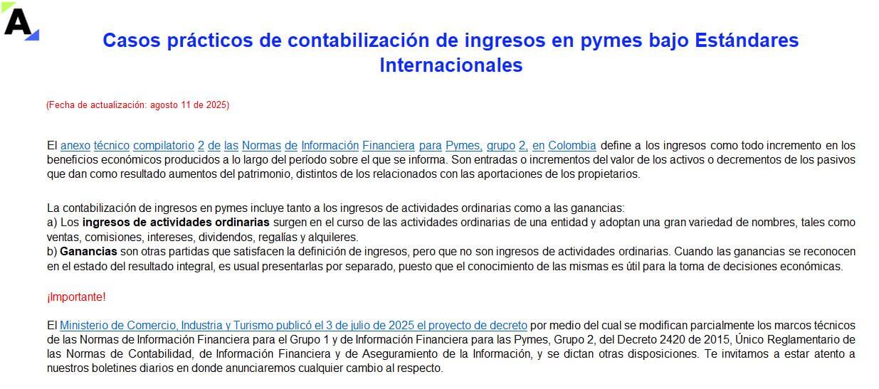 ingresos en pymes