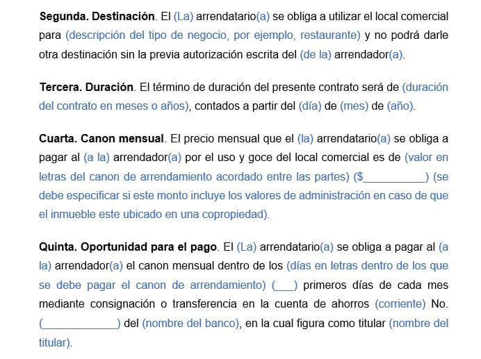 contrato de arrendamiento
